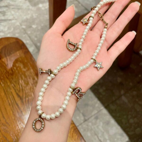 réplica,joyas,joyería,1:1,replica,fake,lujo,barato Collares Dior de segunda mano Counter Consistent (A325)