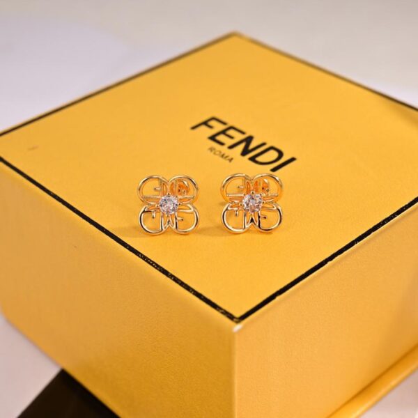 réplica,joyas,joyería,1:1,replica,fake,lujo,barato Pendientes de aro grandes FENDI sincronización del sitio web oficial (C0CB)