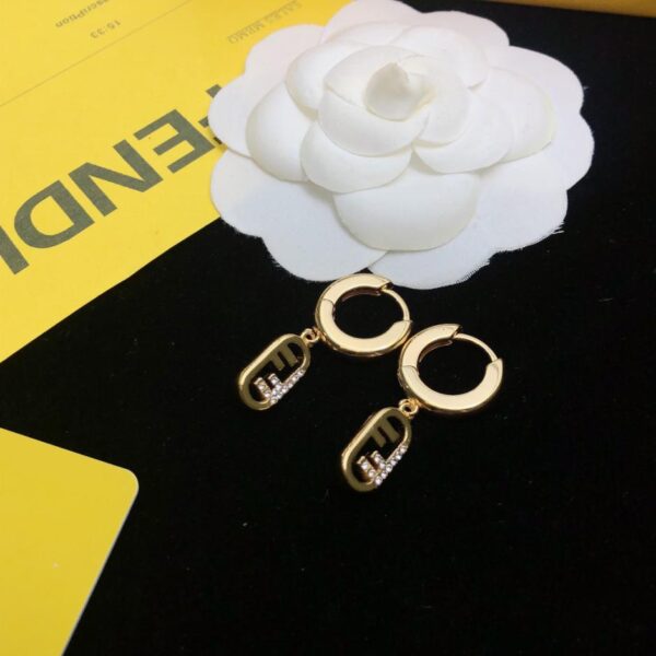 réplica,joyas,joyería,1:1,replica,fake,lujo,barato Pendientes con logo FENDI (56EB)