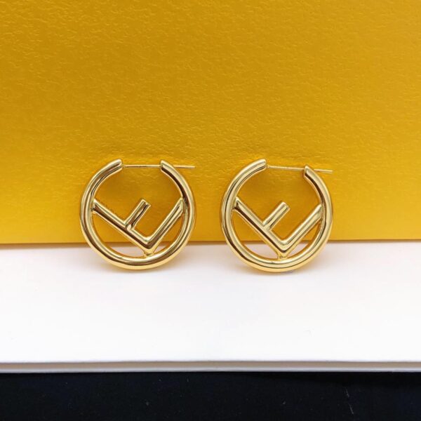 réplica,joyas,joyería,1:1,replica,fake,lujo,barato Pendientes Fendi F con diamantes y perlas (331B)