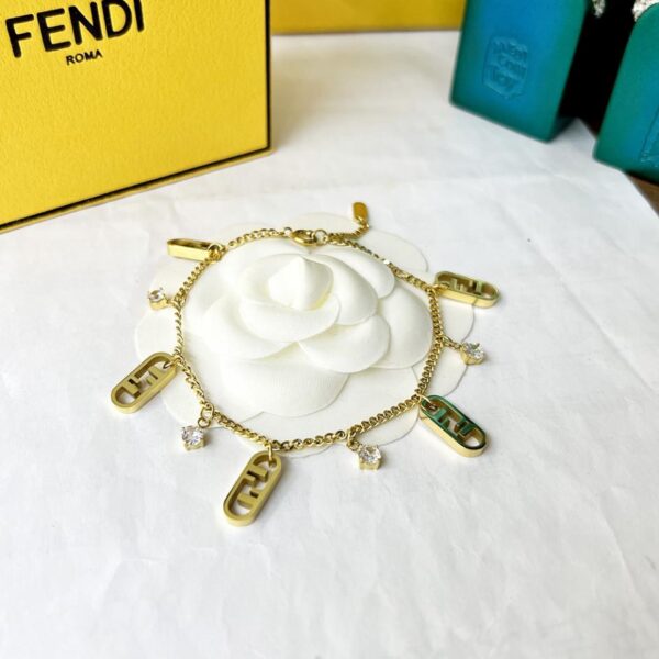 réplica,joyas,joyería,1:1,replica,fake,lujo,barato Nueva pulsera FF pequeña O”Lock de FENDI (E53E)