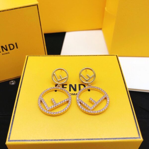 réplica,joyas,joyería,1:1,replica,fake,lujo,barato Pendientes Fendi flor clave (E097)