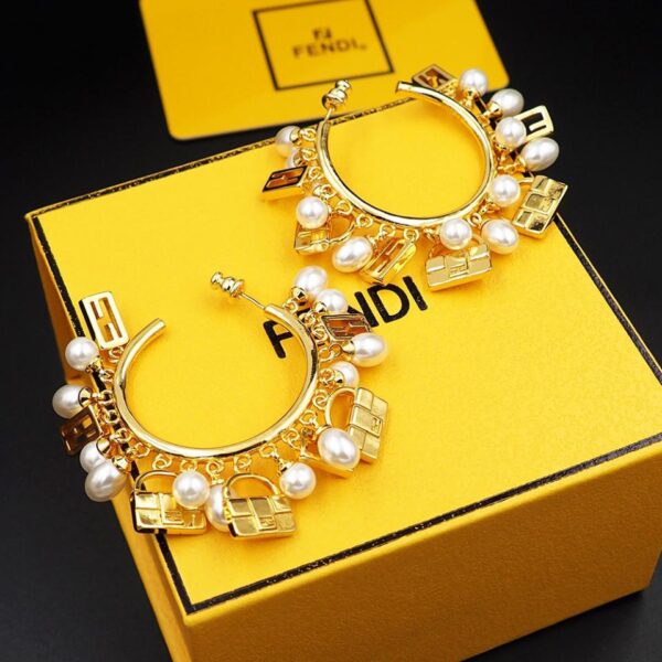 réplica,joyas,joyería,1:1,replica,fake,lujo,barato Pulsera Fendi FF diamante oro (FAA5)