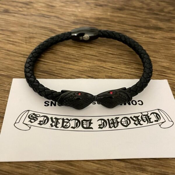 réplica,joyas,joyería,1:1,replica,fake,lujo,barato Pulsera Fred cordón de cuero negro (CA2F)
