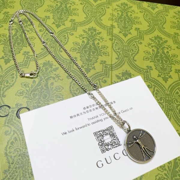 réplica,joyas,joyería,1:1,replica,fake,lujo,barato Gucci último collar serie Anger Forest modelo clásico doble G (0D73)