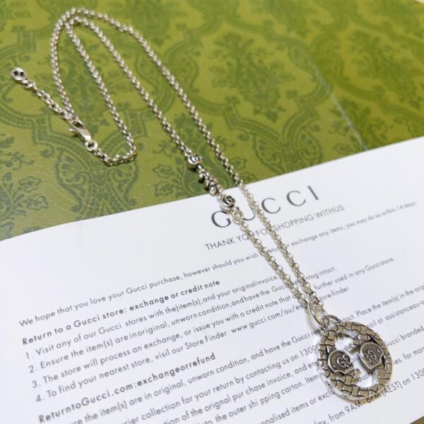réplica,joyas,joyería,1:1,replica,fake,lujo,barato Pulsera Gucci última cadena serie Anger Forest diseño doble g (AD64)
