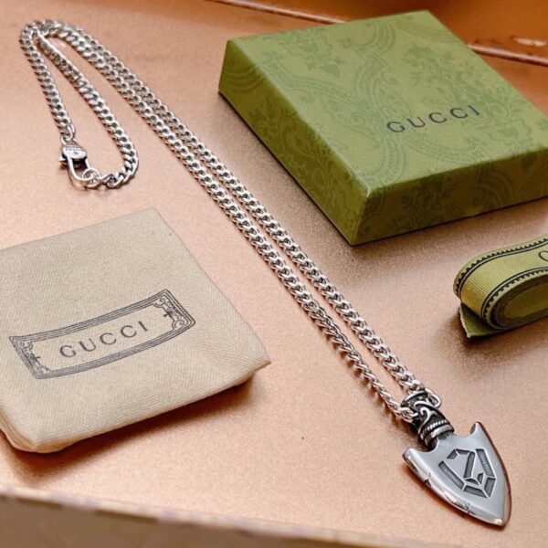 réplica,joyas,joyería,1:1,replica,fake,lujo,barato Gucci último collar Serie Anger Forest collar doble G (0CA8)