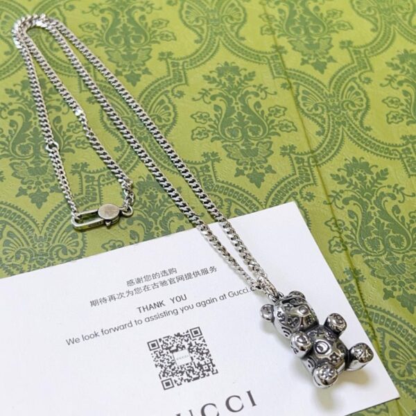réplica,joyas,joyería,1:1,replica,fake,lujo,barato Gucci último collar serie Anger Forest collar doble G AD6F)