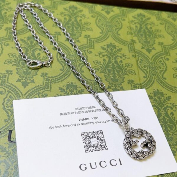 réplica,joyas,joyería,1:1,replica,fake,lujo,barato Gucci último collar serie Anger Forest collar doble G 2DD6)