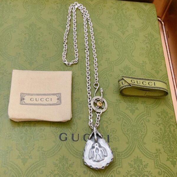 réplica,joyas,joyería,1:1,replica,fake,lujo,barato Gucci último collar serie Anger Forest doble g (54F4)