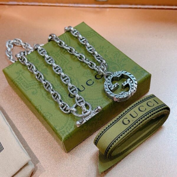 réplica,joyas,joyería,1:1,replica,fake,lujo,barato El último collar de Gucci Collar Gucci Doble G de la serie Anger Forest (BD01)