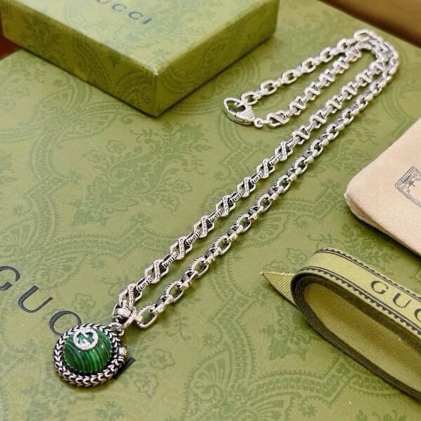 réplica,joyas,joyería,1:1,replica,fake,lujo,barato Gucci último collar serie Anger Forest doble g (49E6)