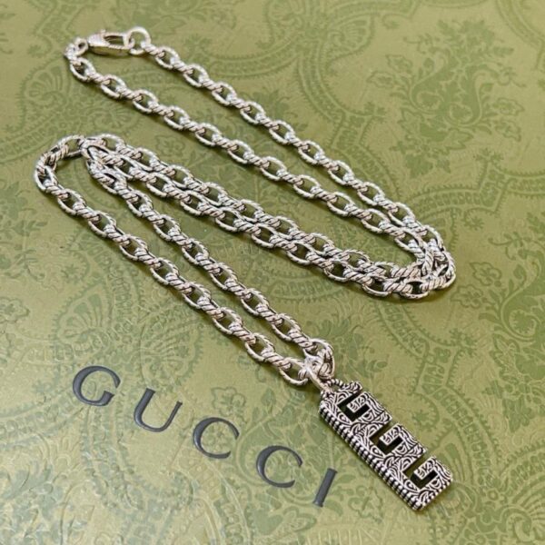 réplica,joyas,joyería,1:1,replica,fake,lujo,barato Gucci último collar serie Anger Forest diseño doble g (2ED4)