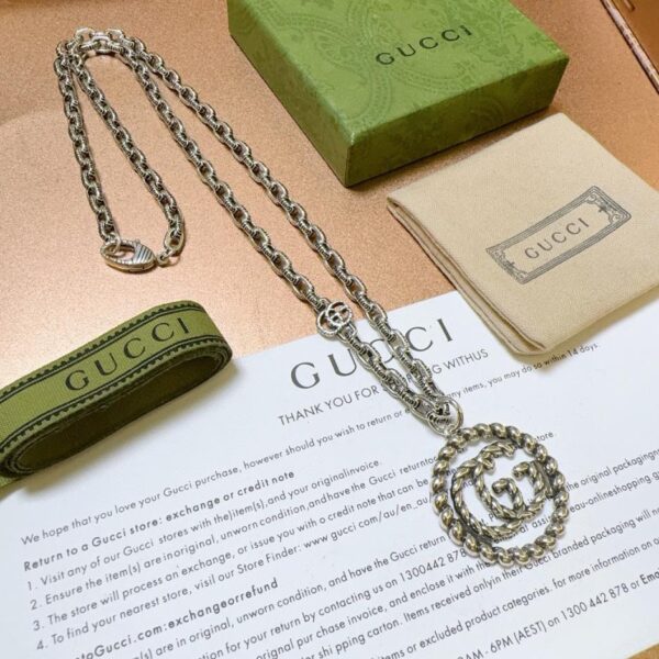 réplica,joyas,joyería,1:1,replica,fake,lujo,barato El último collar de Gucci, serie Anger Forest, diseño de doble g (A9AD)