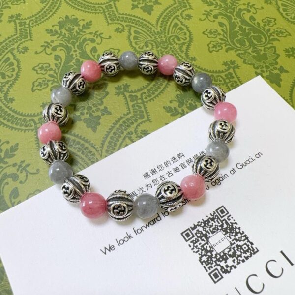 réplica,joyas,joyería,1:1,replica,fake,lujo,barato Pulseras Gucci para hombre y mujer, lo último en pulsera de cristal natural (7C98)