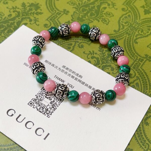 réplica,joyas,joyería,1:1,replica,fake,lujo,barato Pulseras Gucci para hombre y mujer, lo último en pulsera de cristal natural (3A4F)