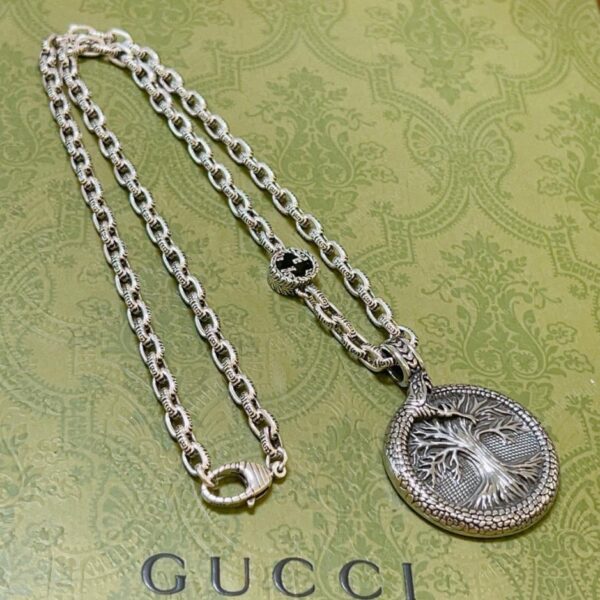 réplica,joyas,joyería,1:1,replica,fake,lujo,barato El último collar de Gucci con etiqueta doble G de la serie Anger Forest (DFD7)
