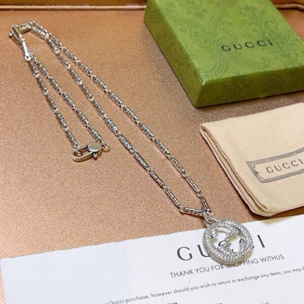 réplica,joyas,joyería,1:1,replica,fake,lujo,barato Gucci último collar serie Anger Forest doble G (5157)