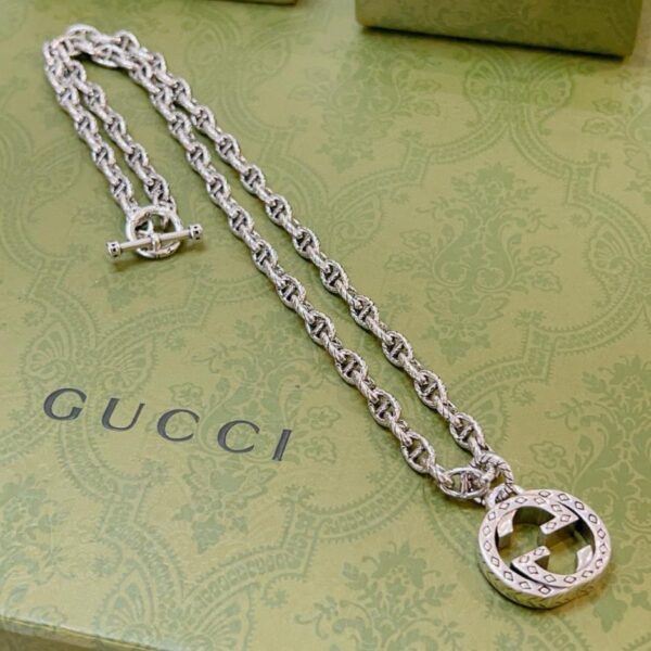 réplica,joyas,joyería,1:1,replica,fake,lujo,barato Gucci último collar serie Anger Forest doble G (00FC)