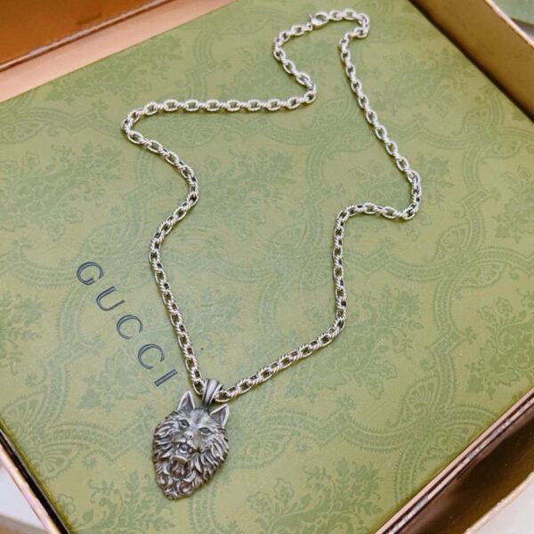 réplica,joyas,joyería,1:1,replica,fake,lujo,barato Gucci último collar serie Anger Forest doble g (18B9)