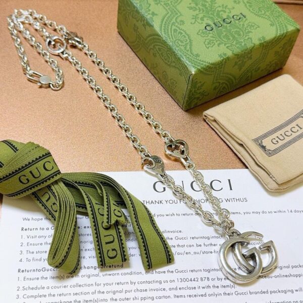 réplica,joyas,joyería,1:1,replica,fake,lujo,barato Gucci último collar serie Anger Forest diseño doble g (436F)