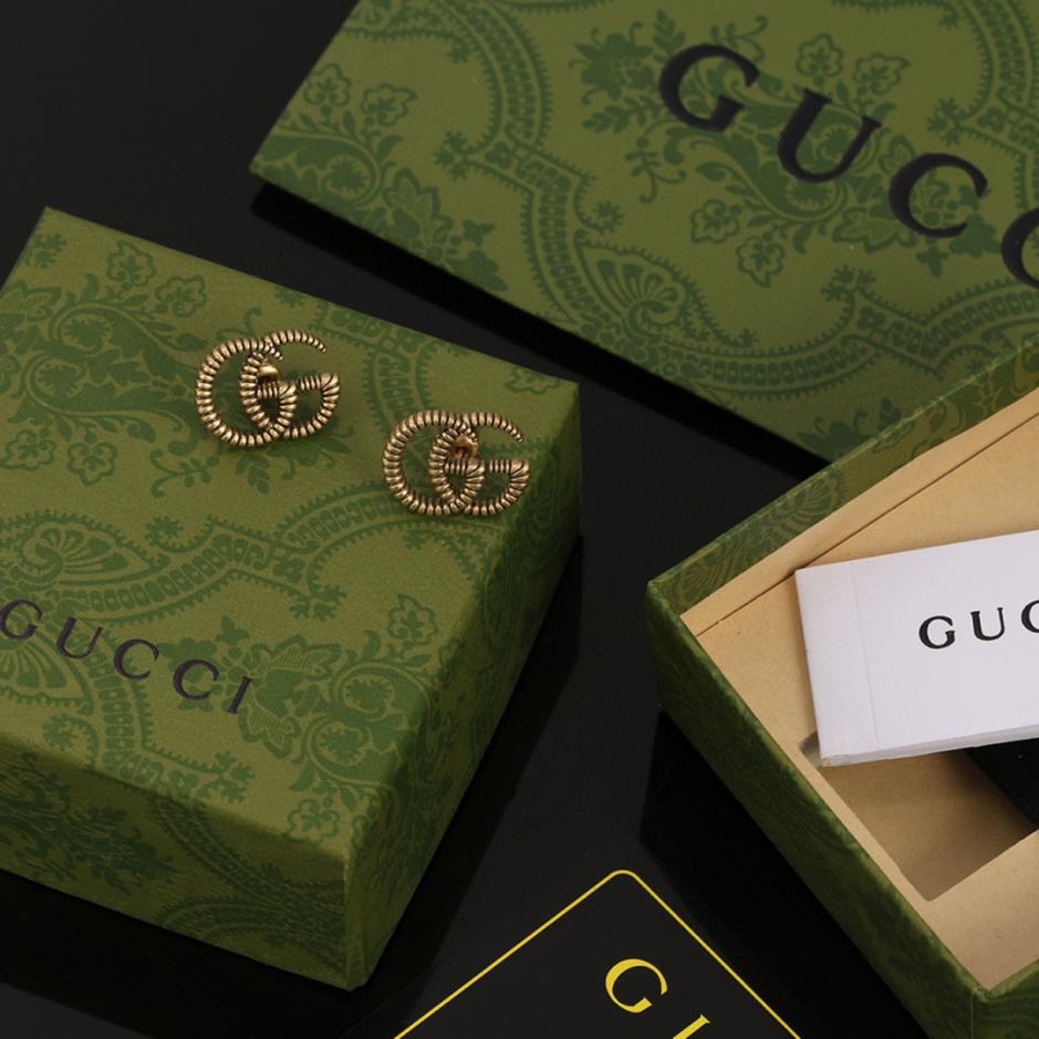 réplica,joyas,joyería,1:1,replica,fake,lujo,barato réplica,joyas,joyería,1:1,replica,fake,lujo,barato Nuevos pendientes más vendidos de Gucci retro en forma de G (FBAE)