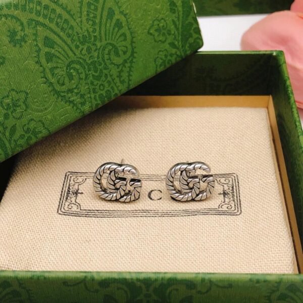 réplica,joyas,joyería,1:1,replica,fake,lujo,barato Pendientes pequeños con doble GG de Gucci (3001)