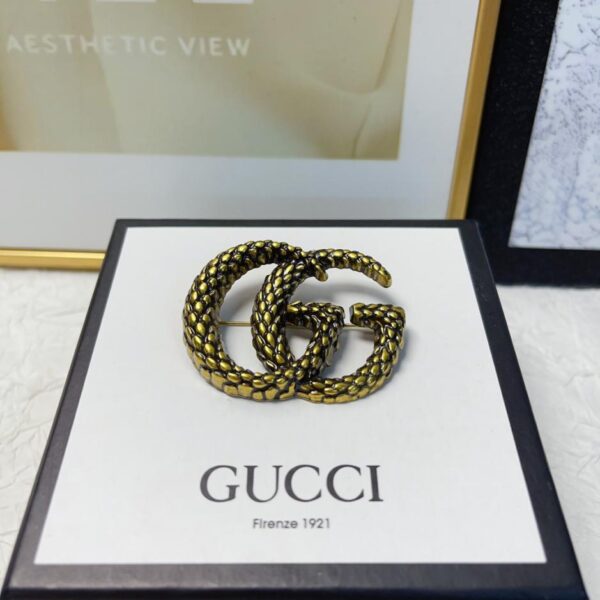 réplica,joyas,joyería,1:1,replica,fake,lujo,barato Broche con logo de espiga de trigo nuevo de Gucci (508D)