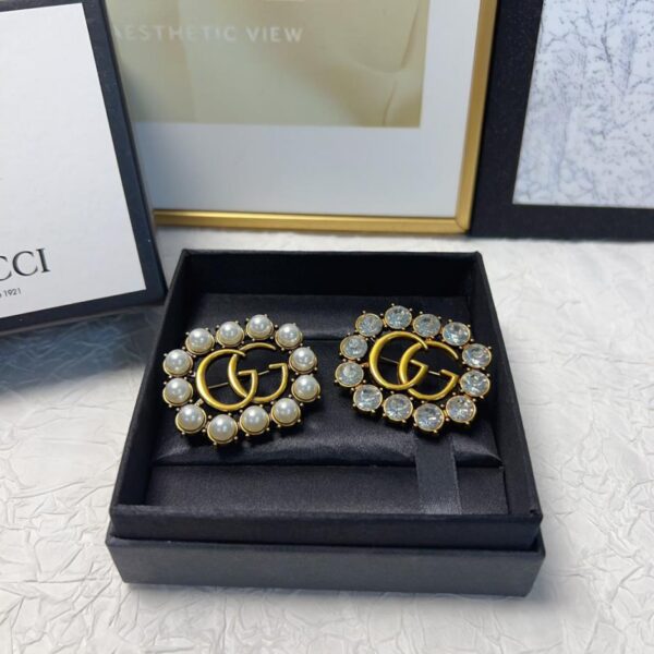 réplica,joyas,joyería,1:1,replica,fake,lujo,barato Broche clásico popular con doble Glogo de Gucci (5614)