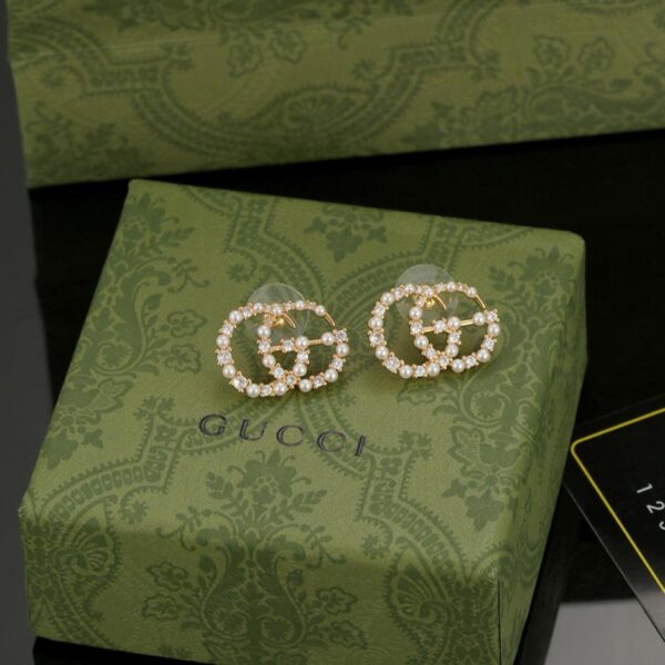 réplica,joyas,joyería,1:1,replica,fake,lujo,barato Aretes de perlas Gucci (8EE5)