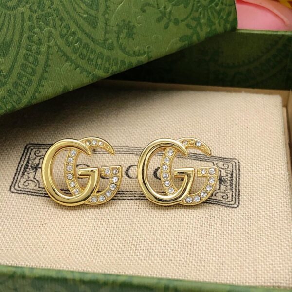 réplica,joyas,joyería,1:1,replica,fake,lujo,barato Pendientes Gucci nuevos con doble G (613C)