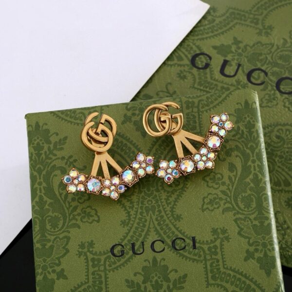 réplica,joyas,joyería,1:1,replica,fake,lujo,barato Broche Gucci Doble G (8EC5)