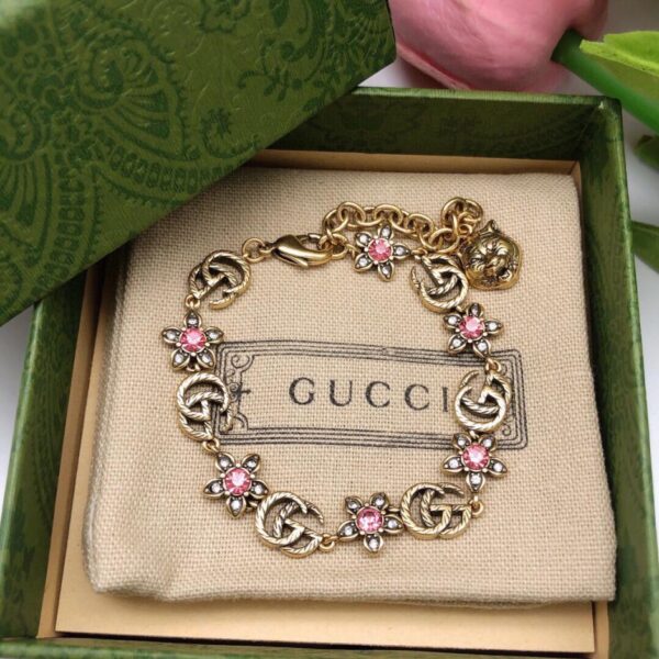 réplica,joyas,joyería,1:1,replica,fake,lujo,barato Gucci Pulsera Gucci flor rosa (5240)