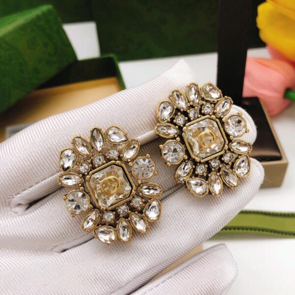 réplica,joyas,joyería,1:1,replica,fake,lujo,barato Pendientes Gucci New Marquesa (6255)