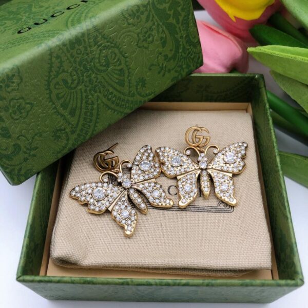 réplica,joyas,joyería,1:1,replica,fake,lujo,barato Pendientes Gucci New Marquesa (6255)