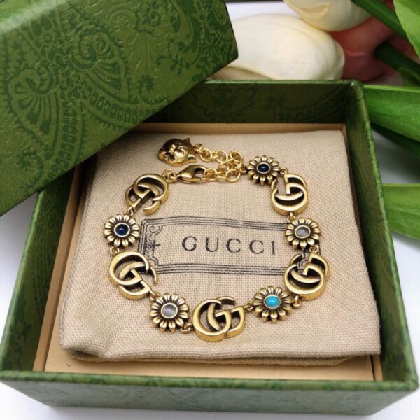 réplica,joyas,joyería,1:1,replica,fake,lujo,barato Nueva pulsera Gucci con forma de flor (0921)