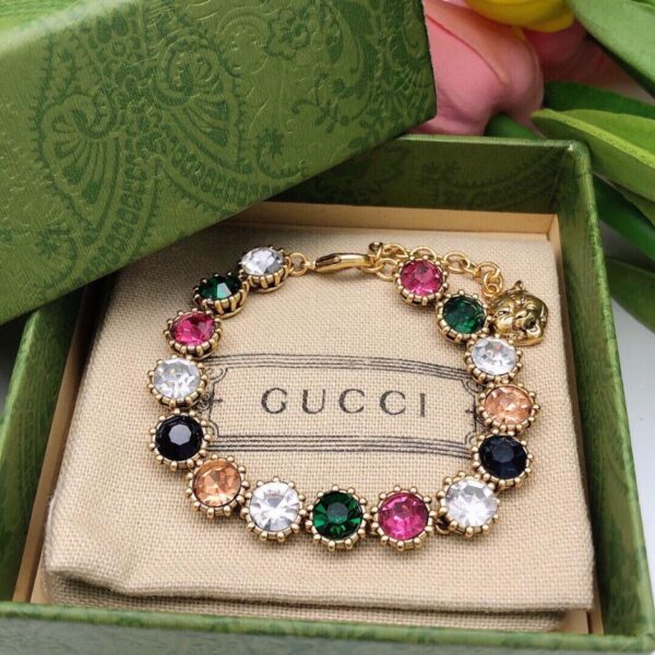 réplica,joyas,joyería,1:1,replica,fake,lujo,barato Nueva pulsera de color retro de Gucci (A408)