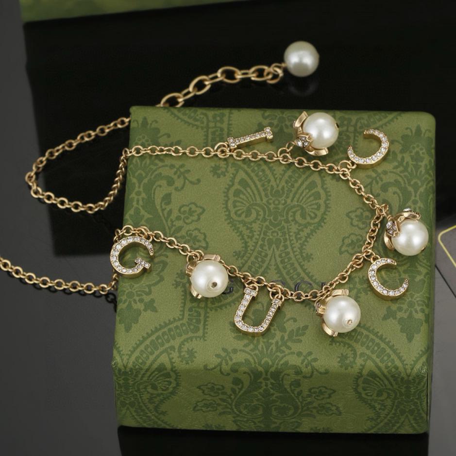 réplica,joyas,joyería,1:1,replica,fake,lujo,barato réplica,joyas,joyería,1:1,replica,fake,lujo,barato Collar Gucci de perlas sincronizadas (02FE)