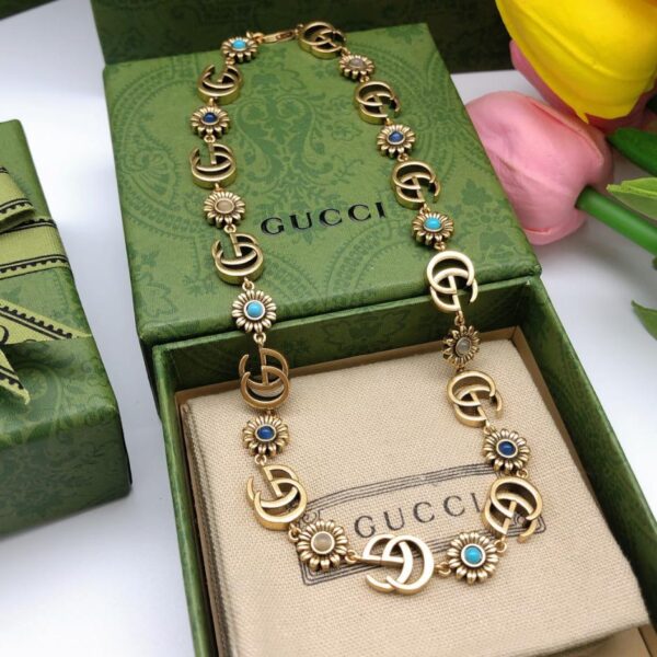 réplica,joyas,joyería,1:1,replica,fake,lujo,barato Nuevo collar de flores de Gucci (91C2)