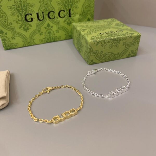 réplica,joyas,joyería,1:1,replica,fake,lujo,barato Gucci nueva pulsera con logo de Gucci (3F19)