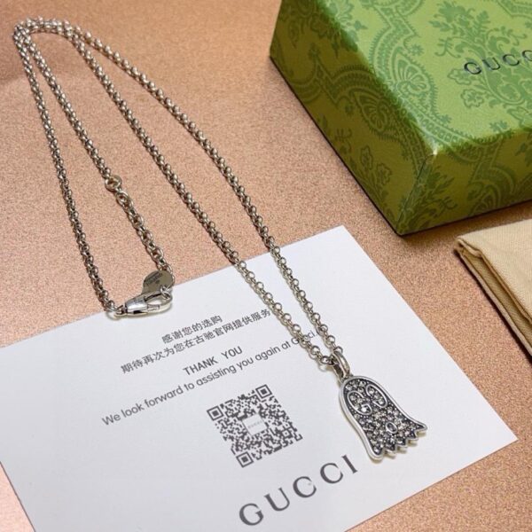 réplica,joyas,joyería,1:1,replica,fake,lujo,barato Gucci último collar serie Anger Forest collar doble G BB5F)