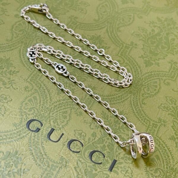 réplica,joyas,joyería,1:1,replica,fake,lujo,barato [Totalmente en plata de ley 925] Aretes con doble G entrelazada Gucci Serie Marmont (D0F0)