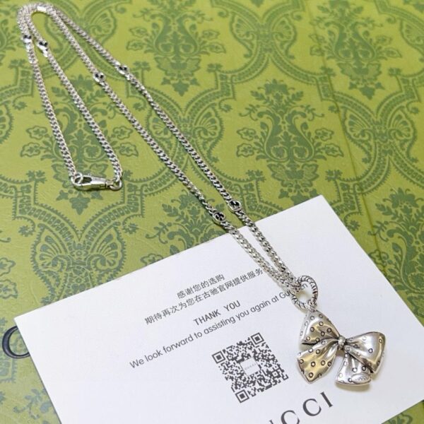 réplica,joyas,joyería,1:1,replica,fake,lujo,barato Gucci último collar serie Anger Forest collar doble G 0AC8)