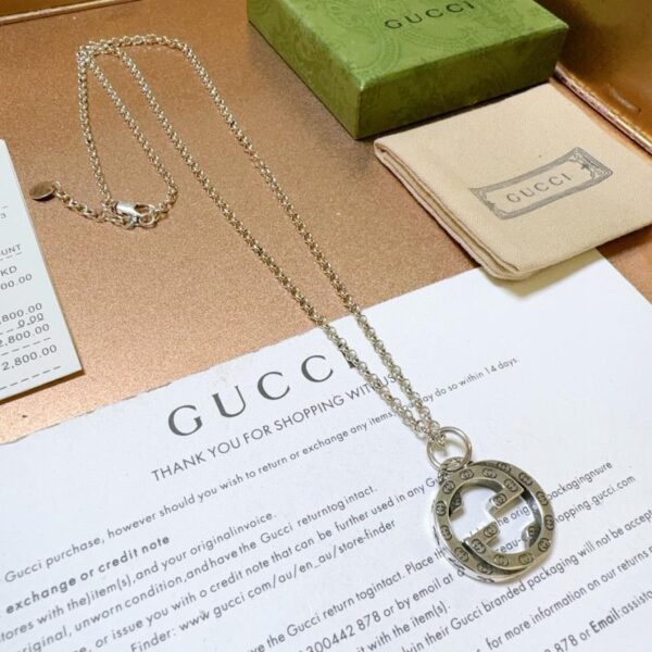 réplica,joyas,joyería,1:1,replica,fake,lujo,barato Gucci último collar serie Anger Forest collar doble G D732)