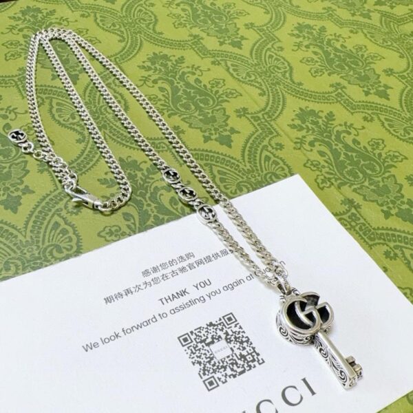 réplica,joyas,joyería,1:1,replica,fake,lujo,barato Gucci último collar serie Anger Forest doble g (2CFE)