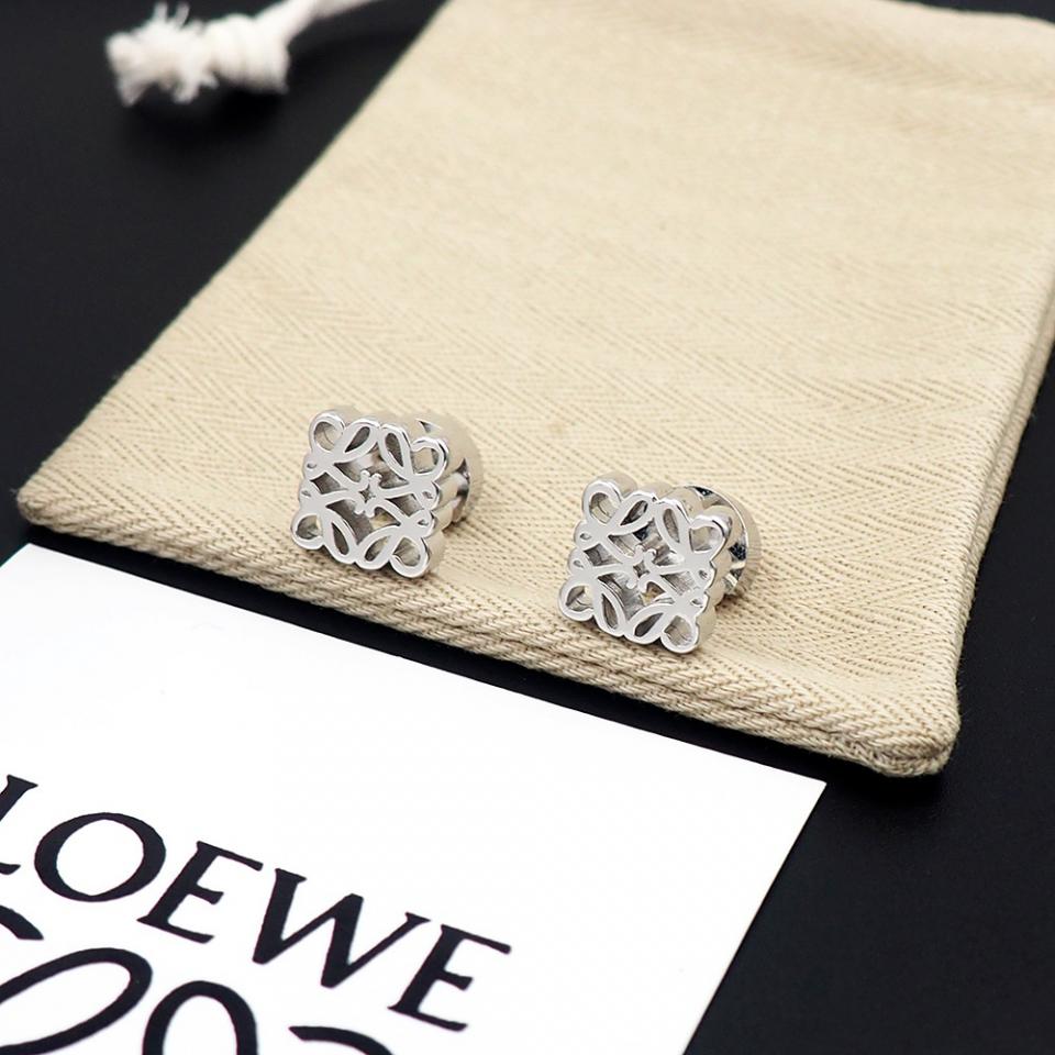 réplica,joyas,joyería,1:1,replica,fake,lujo,barato Pendientes Loewe Anagrama Cubo (DE3F)