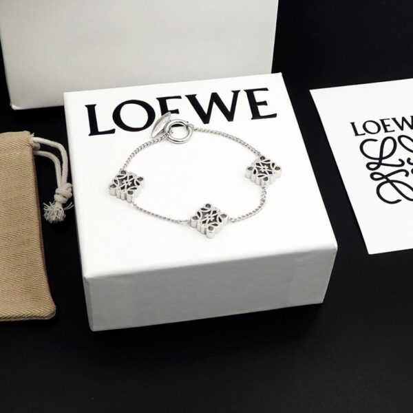 réplica,joyas,joyería,1:1,replica,fake,lujo,barato Loewe Pulsera Anagrama de tres cubos (4B94)