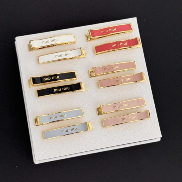 réplica,joyas,joyería,1:1,replica,fake,lujo,barato Pasador para el pelo de color MiuMiu (B93E)
