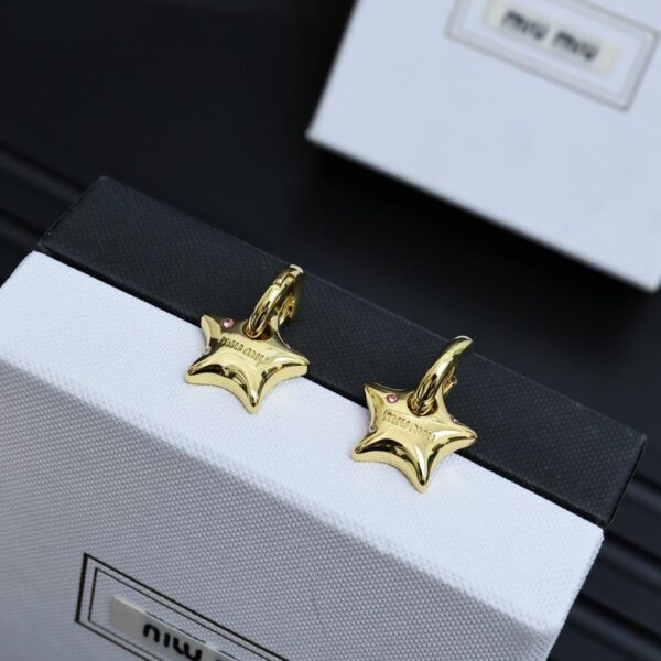 réplica,joyas,joyería,1:1,replica,fake,lujo,barato Pendientes estrella de cinco puntas Miumiu (BF1A)