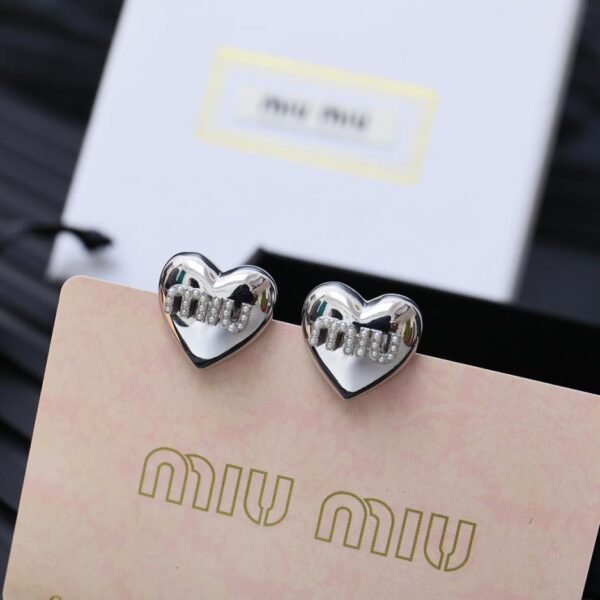 réplica,joyas,joyería,1:1,replica,fake,lujo,barato Pendientes clásicos de perlas Love de Miumiu (2DB9)